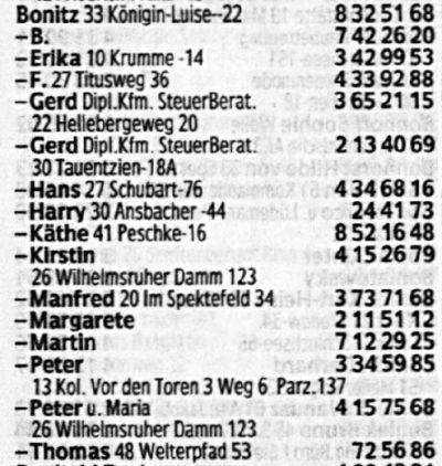 Berliner Telefonbuch 1989