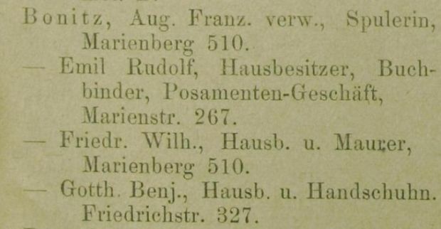 Adressbuch Burgstädt 1901