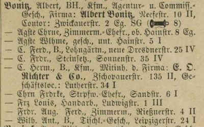 Adressbuch Chemnitz 1886