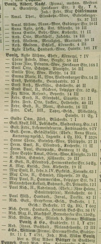 Adressbuch Chemnitz 1909