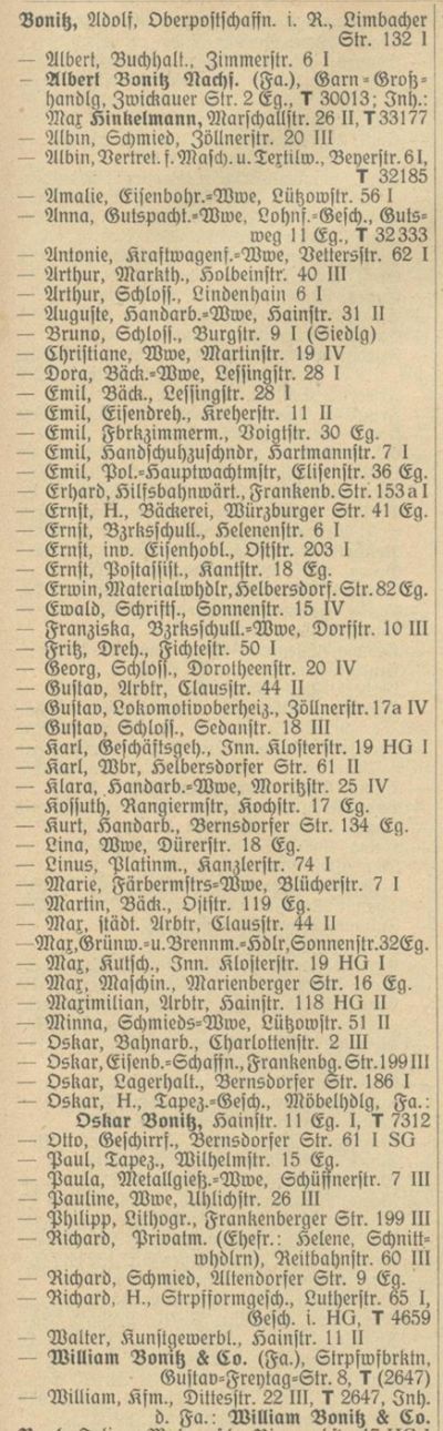 Adressbuch Chemnitz 1926