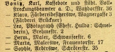 Adressbuch Weimar 1920