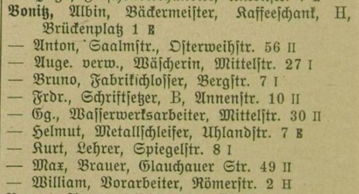 Adressbuch Zwickau 1908
