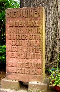 Gedenkstein Oswin Bonitz - Klicken zum Vergrößern